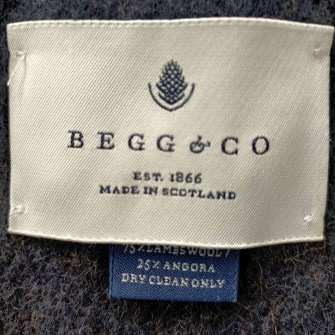 ベグアンドコー BEGG&CO アンゴラ25% ボーダーマフラー メンズ
