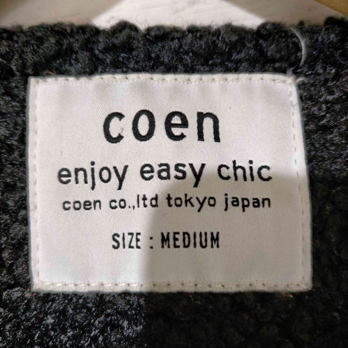 コーエン coen ループヤーンノーカラーコート レディース import:M