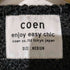 コーエン coen ループヤーンノーカラーコート レディース import:M