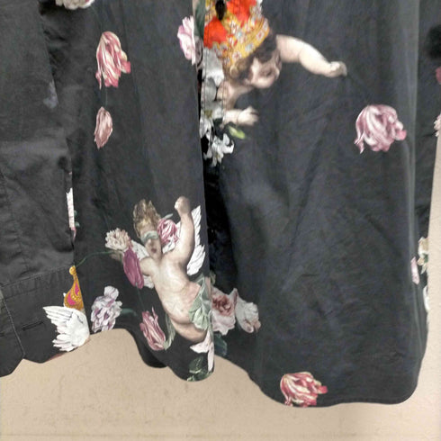 ドルチェアンドガッバーナ DOLCE&GABBANA GOLD LINE 天使×花 コットン総柄シャツ メンズ FR:42