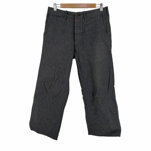 クッシュマン CUSHMAN lot 22686 ブラックシャンブレーワークパンツ メンズ