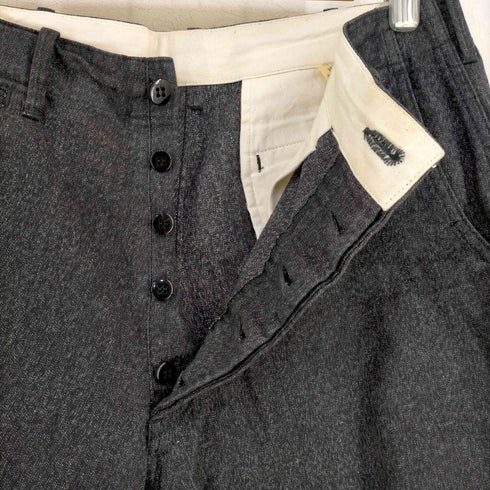 クッシュマン CUSHMAN lot 22686 ブラックシャンブレーワークパンツ メンズ