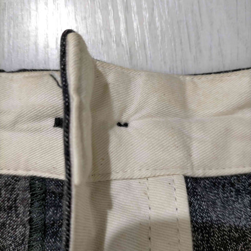 クッシュマン CUSHMAN lot 22686 ブラックシャンブレーワークパンツ メンズ