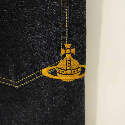 ヴィヴィアンウエストウッドマン Vivienne Westwood MAN クラウド スキニーデニムパンツ オーブ刺繍 メンズ JPN:44