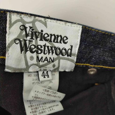 ヴィヴィアンウエストウッドマン Vivienne Westwood MAN クラウド スキニーデニムパンツ オーブ刺繍 メンズ JPN:44