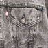 リーバイス Levis 80s USA製 刻印725 アシッドウォッシュ ブラックデニムジャケット メンズ import:S