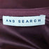 アンドサーチ AND SEARCH 袖 リボン フェイク スウェード 切替 ブラウス レディース JPN:M