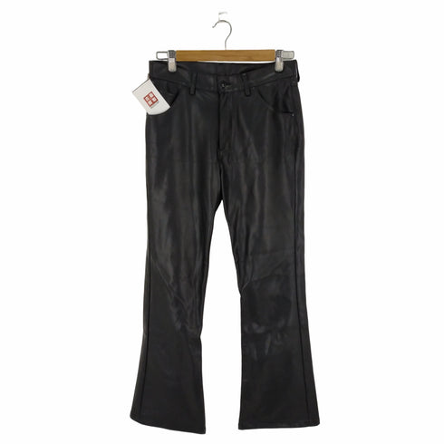 ザラ ZARA フェイクレザー ブーツカットパンツ レディース 36