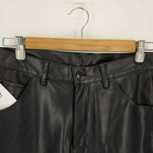 ザラ ZARA フェイクレザー ブーツカットパンツ レディース 36