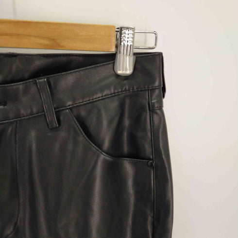 ザラ ZARA フェイクレザー ブーツカットパンツ レディース 36