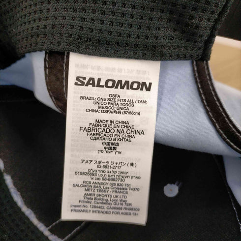 サロモン SALOMON ロゴ刺繍キャップ メンズ FREE