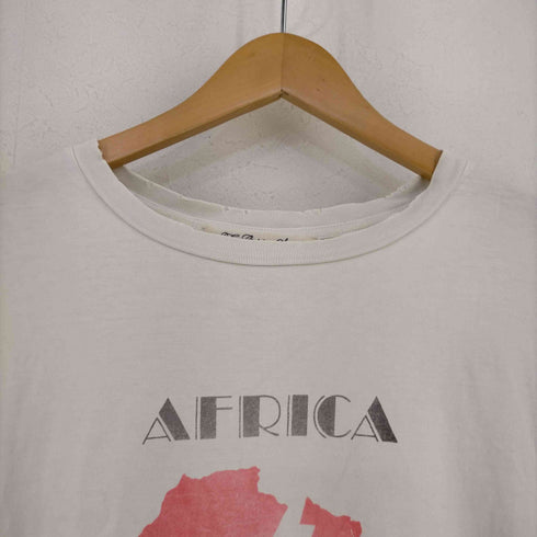 レミレリーフ REMI RELIEF ダメージ加工 AFRICAプリント クルーネックTシャツ メンズ JPN:L