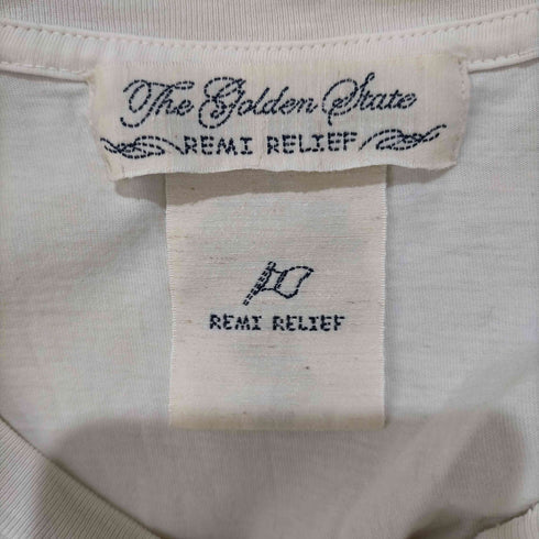 レミレリーフ REMI RELIEF ダメージ加工 ウィンドミルプリント Tシャツ メンズ JPN:L