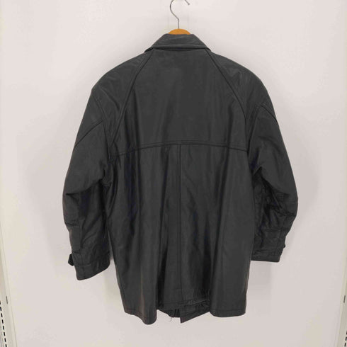 ドムアオム d'homme a homme フルジップ レザー ロング ジャケット Y2K メンズ import:M