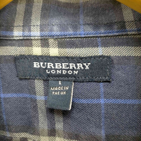 バーバリーロンドン BURBERRY LONDON チェック柄コットンボタンダウンシャツ メンズ JPN:L