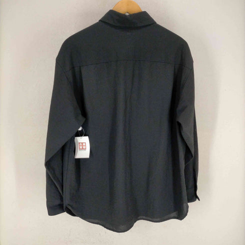 ザラ ZARA フラップポケット シアーポリエステルシャツ メンズ import:M