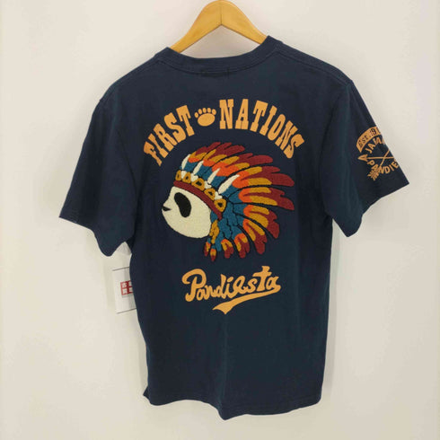 パンディエスタジャパン PANDIESTA JAPAN サガラ刺繍 バックプリント パンダ Tシャツ メンズ JPN:M