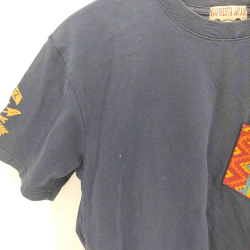 パンディエスタジャパン PANDIESTA JAPAN サガラ刺繍 バックプリント パンダ Tシャツ メンズ JPN:M