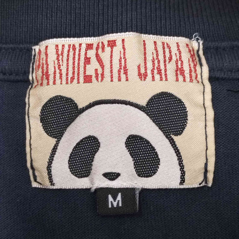 パンディエスタジャパン PANDIESTA JAPAN サガラ刺繍 バックプリント パンダ Tシャツ メンズ JPN:M