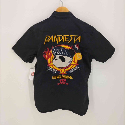 パンディエスタジャパン PANDIESTA JAPAN パンダ刺繍 バックプリント S/S シャツ メンズ JPN:M