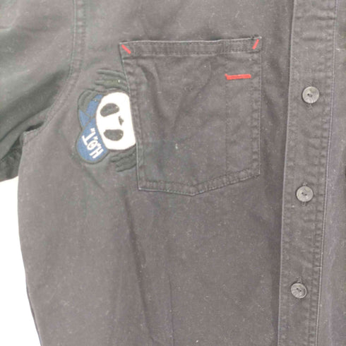 パンディエスタジャパン PANDIESTA JAPAN パンダ刺繍 バックプリント S/S シャツ メンズ JPN:M