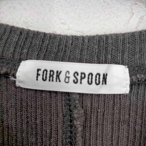 フォークアンドスプーン FORK&SPOON コットンヘンプカットソーワンピース レディース FREE