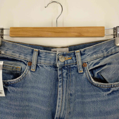 ザラ ZARA TRF HIGH RISE WIDE LEG JEANS ワイドカットオフデニム レディース 36