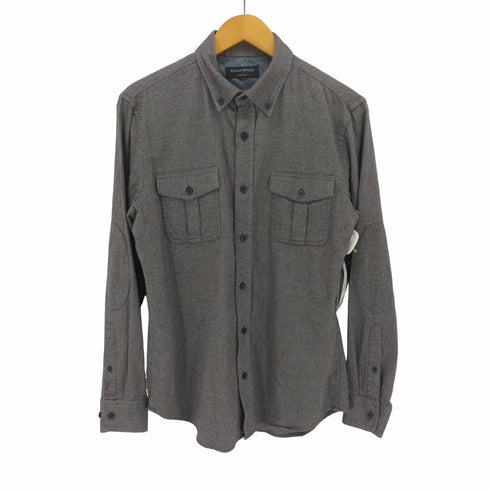 バナナリパブリック BANANA REPUBLIC SLIM FIT ヘリンボーン L/S BD ベーシック シャツ メンズ