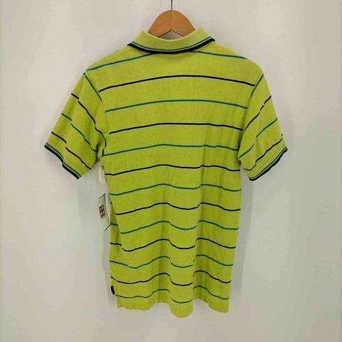 コロンビア Columbia 90S マルチカラー ボーダー ポロシャツ メンズ import:M