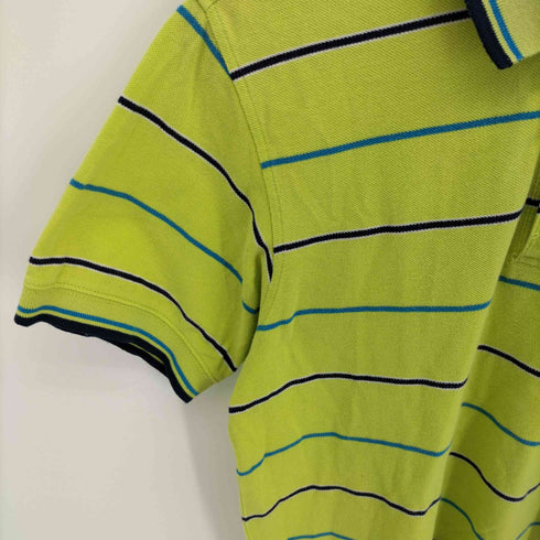 コロンビア Columbia 90S マルチカラー ボーダー ポロシャツ メンズ import:M