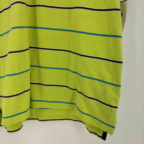 コロンビア Columbia 90S マルチカラー ボーダー ポロシャツ メンズ import:M