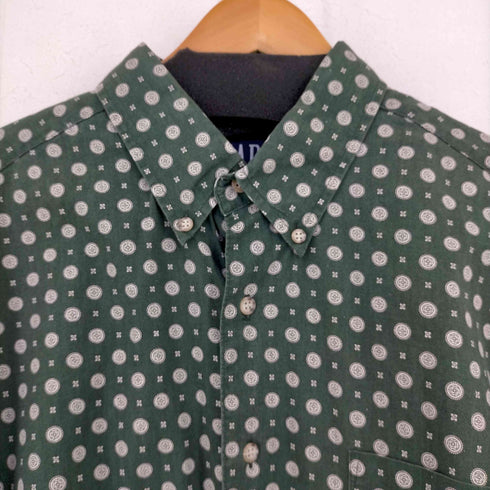 ギャップ Gap OLD デカタグ 総柄 BDシャツ メンズ import:XL