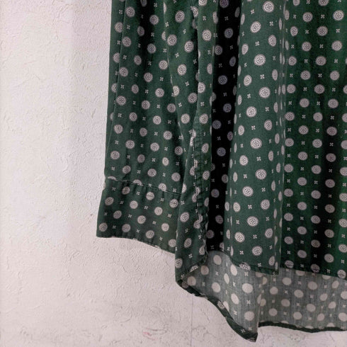 ギャップ Gap OLD デカタグ 総柄 BDシャツ メンズ import:XL