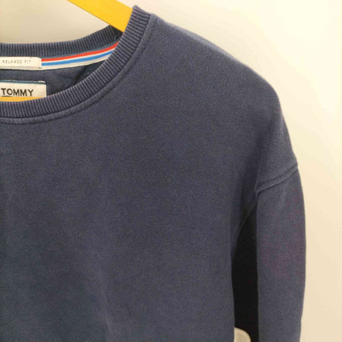 トミージーンズ tommy jeans クルーネック 袖プリント スウェット メンズ import:S