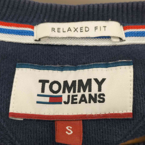 トミージーンズ tommy jeans クルーネック 袖プリント スウェット メンズ import:S