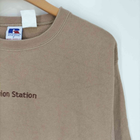 ラッセルアスレチック RUSSELL ATHLETIC 別注 フロント刺繍 クルーネックスウェット レディース FREE