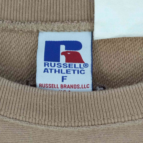 ラッセルアスレチック RUSSELL ATHLETIC 別注 フロント刺繍 クルーネックスウェット レディース FREE