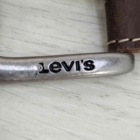リーバイス Levis ロゴ刻印 レザーベルト メンズ