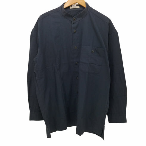 イッセイミヤケ コットンレーベル ISSEY MIYAKE COTTON LABEL 1996SS 香港製 コットンバンドカラーシャツ メンズ JPN:1