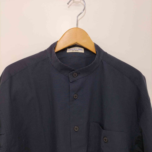 イッセイミヤケ コットンレーベル ISSEY MIYAKE COTTON LABEL 1996SS 香港製 コットンバンドカラーシャツ メンズ JPN:1
