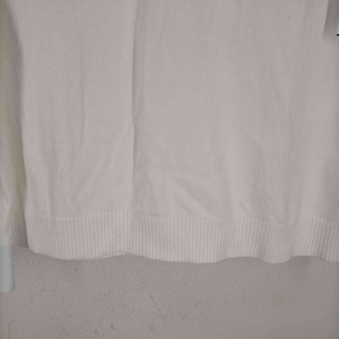 バーバリーブラックレーベル BURBERRY BLACK LABEL シャツカフス刺繍Vネックコットンニット メンズ JPN:3