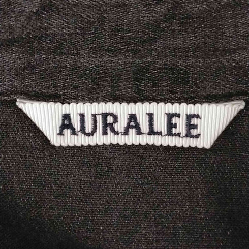オーラリー AURALEE SELVEDGE SUPER LIGHT DENIM SHIRT WASHED BLACK メンズ 3