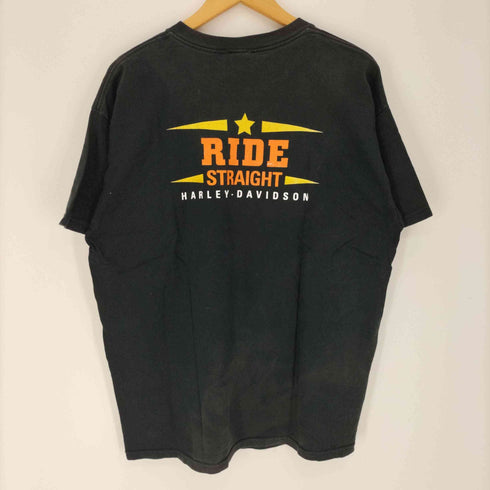 ハーレーダヴィットソン HARLEY DAVIDSON 00S FRUIT OF THE LOOM ボディ 企業ロゴ ビール プリント S/S Tシャツ メンズ import:XL