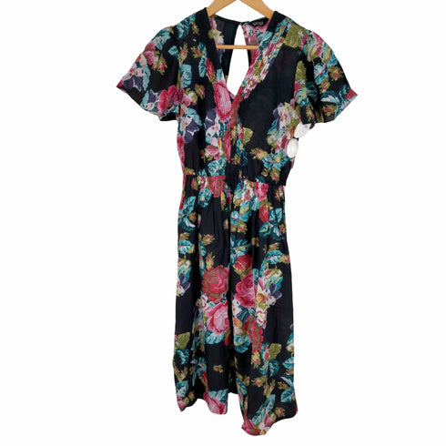 ヴェルニカ Velnica 17AW デジタルフラワープリントカシュクールワンピース レディース