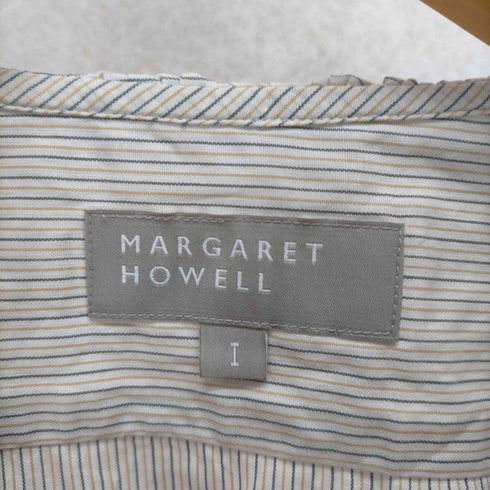 マーガレットハウエル MARGARET HOWELL フロントフリルストライプブラウス レディース JPN:1