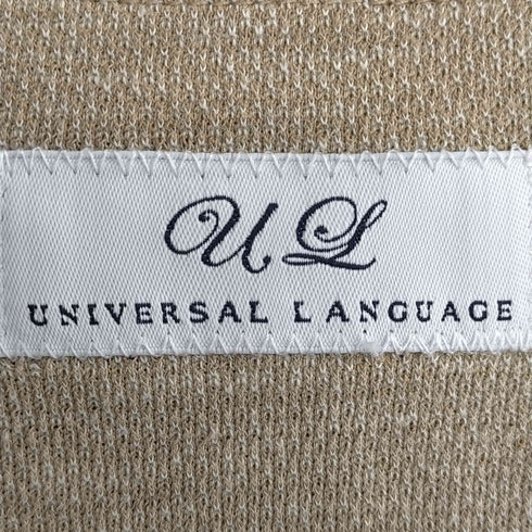 ユニバーサルランゲージ UNIVERSAL LANGUAGE リネン混 2Bテーラードジャケット メンズ JPN:L