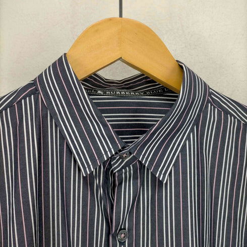 バーバリーブルーレーベル BURBERRY BLUE LABEL 刺繍ストライプシャツ メンズ JPN:M