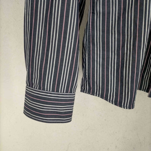 バーバリーブルーレーベル BURBERRY BLUE LABEL 刺繍ストライプシャツ メンズ JPN:M