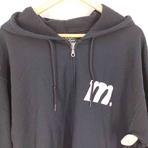マナスタッシュ MANASTASH M ZIP PARKA ロゴプリント ジップアップパーカー メンズ JPN:L