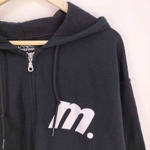 マナスタッシュ MANASTASH M ZIP PARKA ロゴプリント ジップアップパーカー メンズ JPN:L
